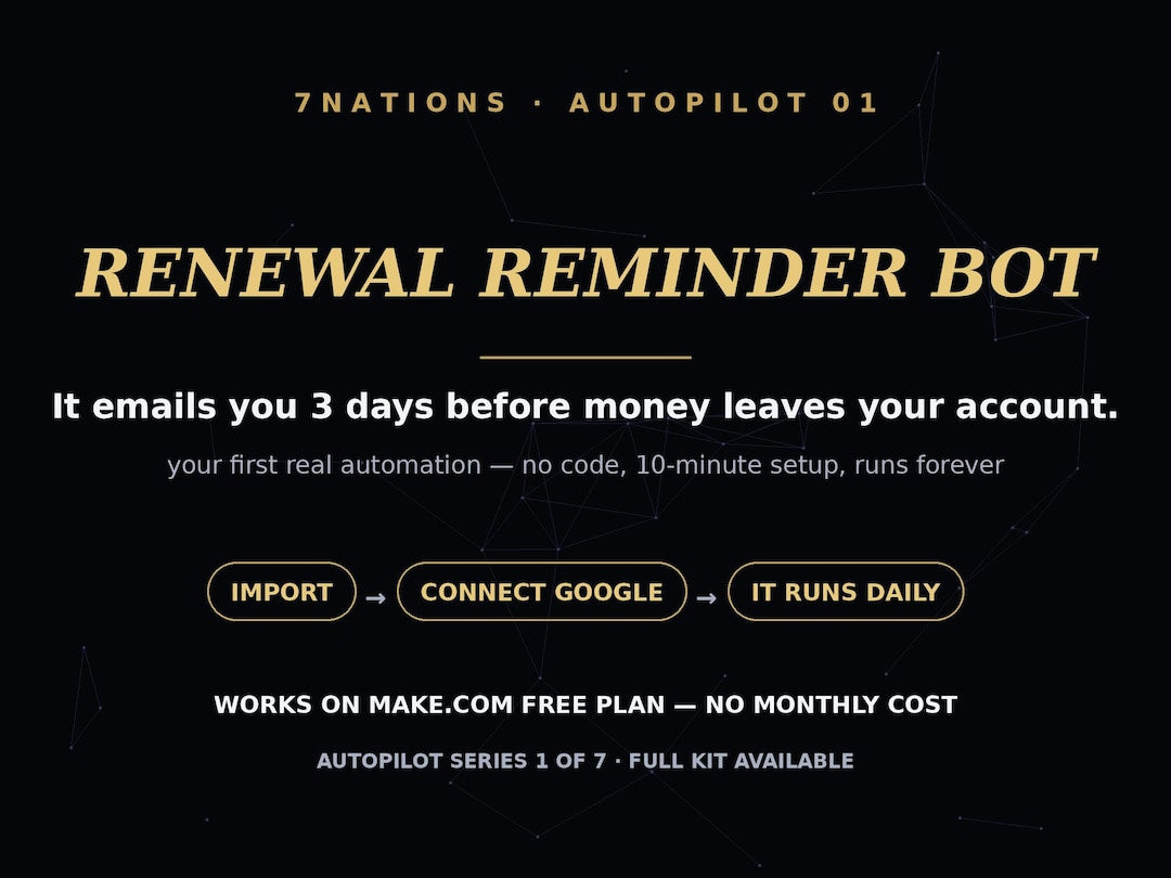Subscription Renewal Reminder Bot