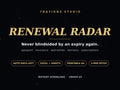 Renewal Radar tracker dashboard