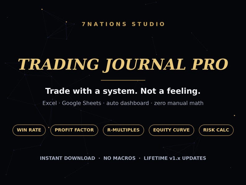 Trading Journal Pro dashboard
